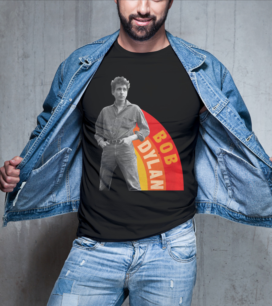 Bob Dylan Rainbow Photo T-Shirt