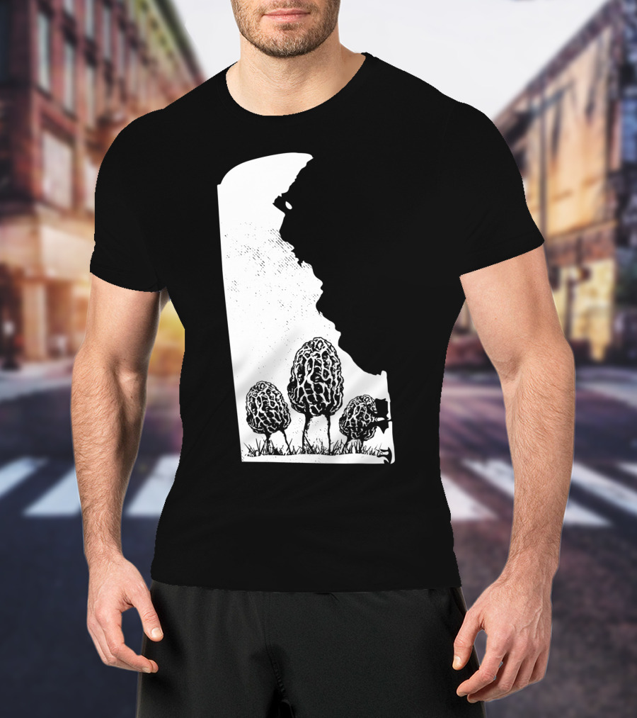 Delaware Morel Mushroom Hunting Foraging Shrooming Hunter Exploration T-Shirt