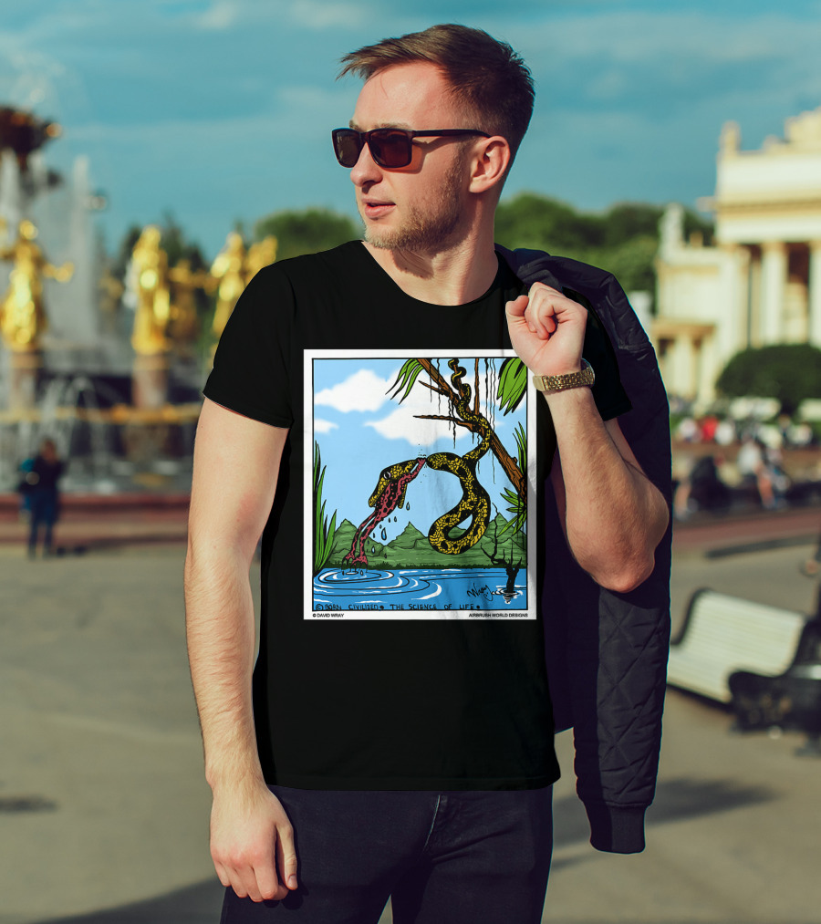Born Civilized The Science Of Life Dont Give Up Frog Snake Reptile T-Shirt