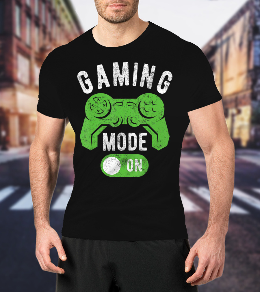 Gaming Mode On Gamer Life Cool Gamer Controller T-Shirt