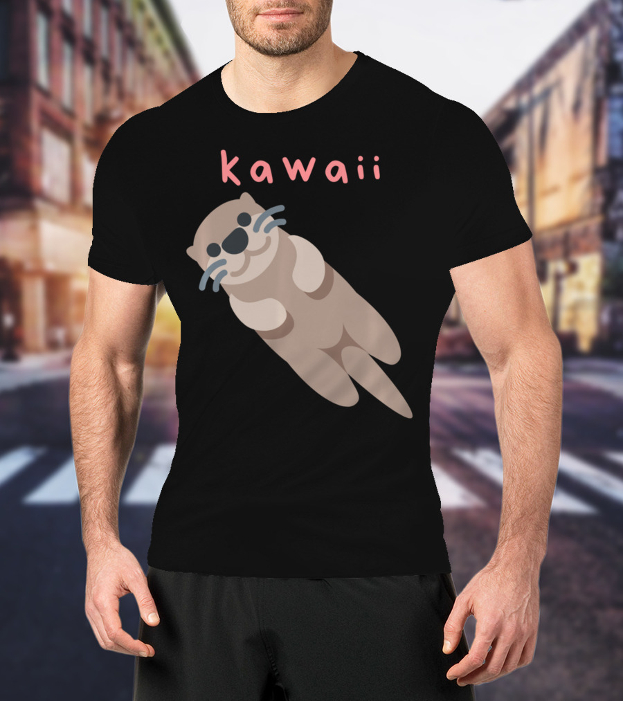 Kawaii Japanese Cute Sea Otter T-Shirt