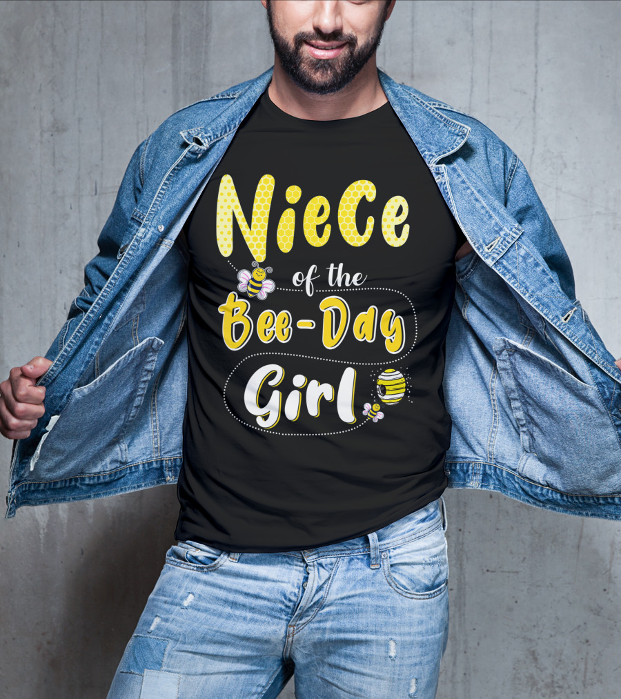 Niece Of The Bee Day Girl Hive Party Birthday Matching T-Shirt