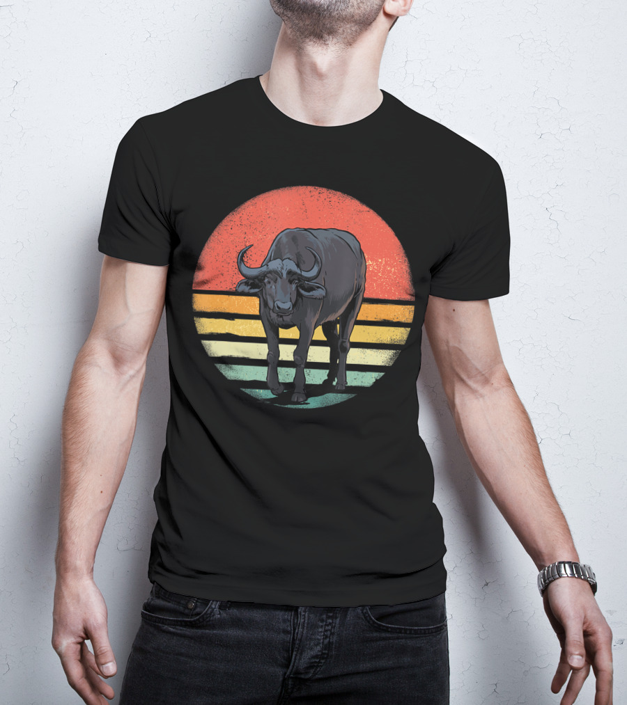 Retro Vintage Buffalo Nature Lover T-Shirt