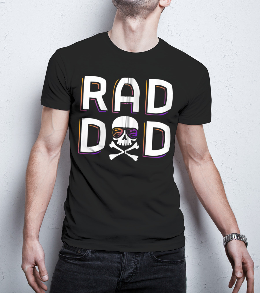 Ripple Junction Rad Dad Skull With Sunglasses T-Shirt