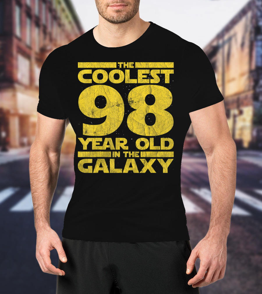 The Coolest 98 Year Old In The Galaxy Sci Fi 1923 Mens Womens Birthday T-Shirt