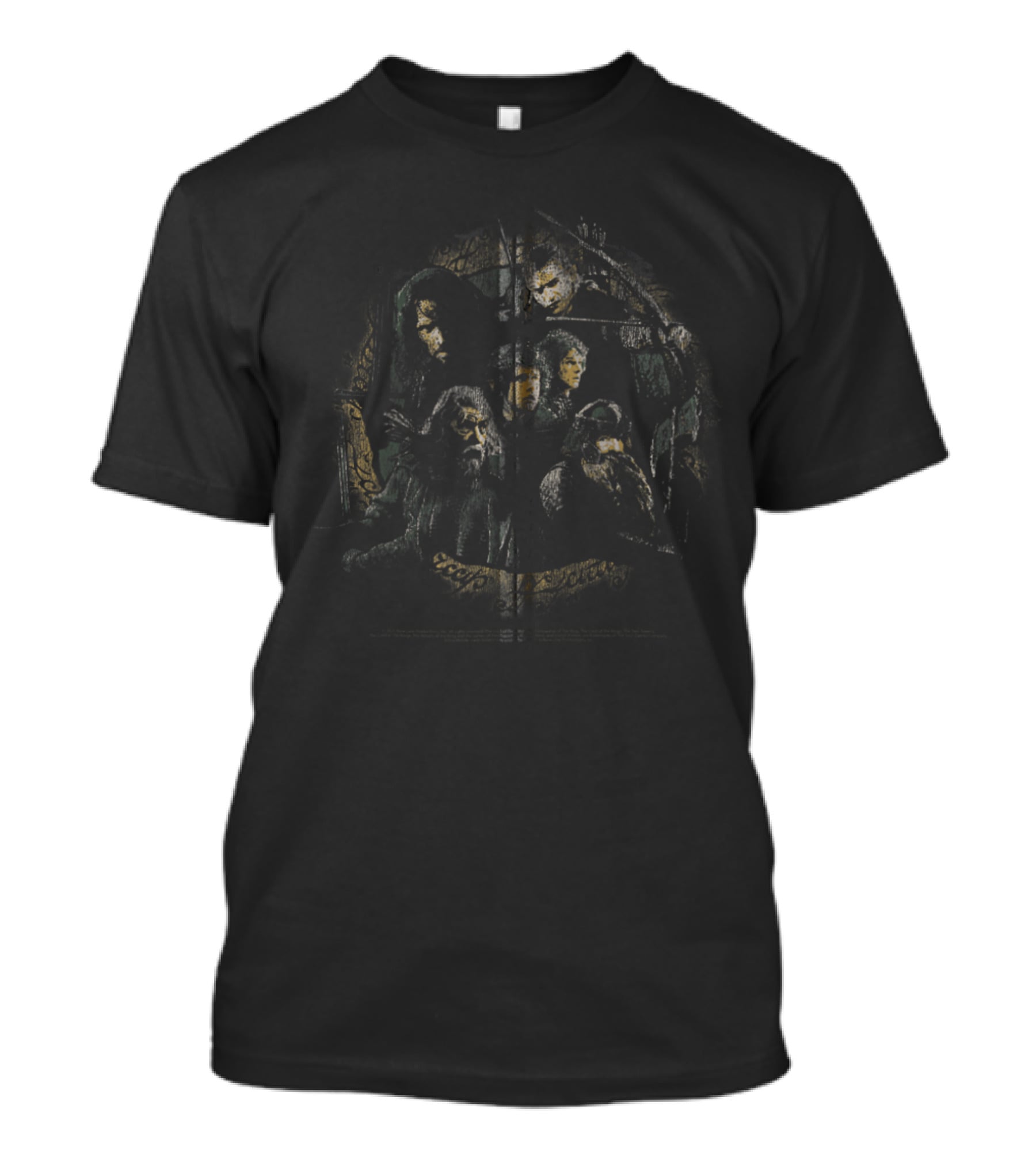 The Lord Of The Rings Fellowship Circle Of Companions Group Zip T-Shirt