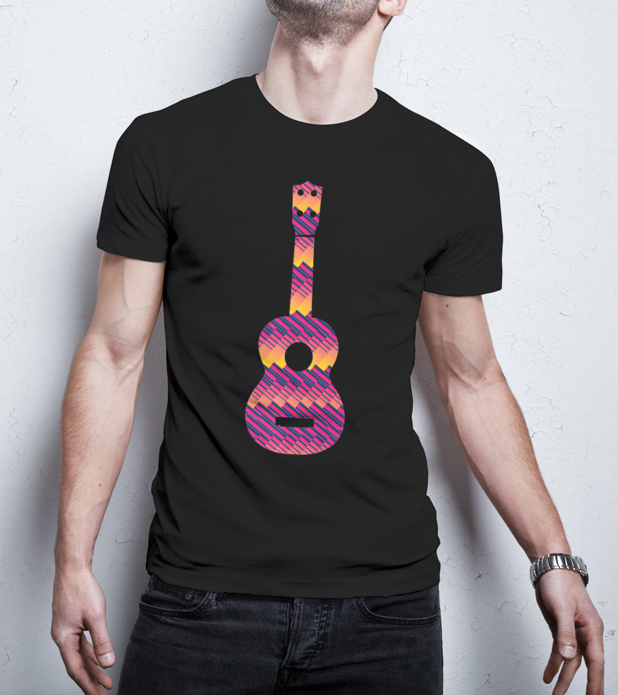 Tie Dye Sunset Guitar T-Shirt