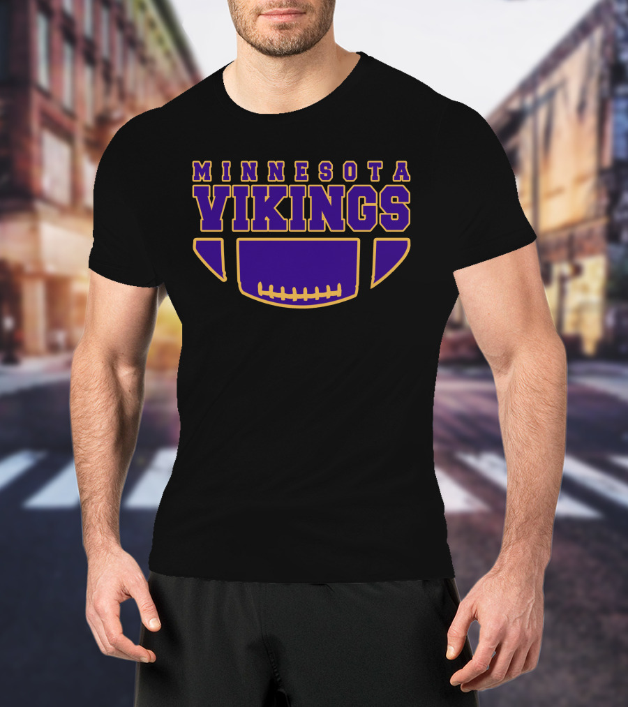 Minnesota Vikings Football Helmet Emblem T-Shirt