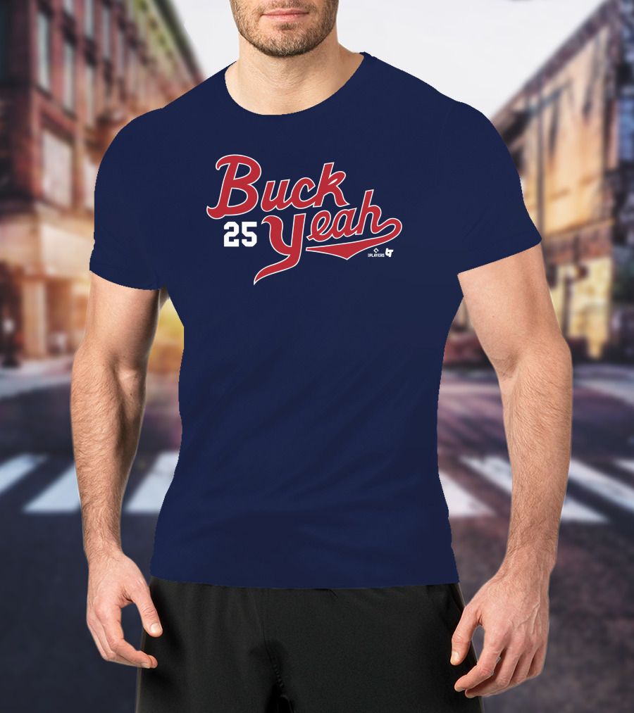 Buck Yeah 25 Players Navy Blue T-Shirt