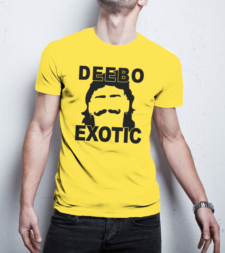 DEEB0 EX0TIC Μullet Mustache T-Shirt