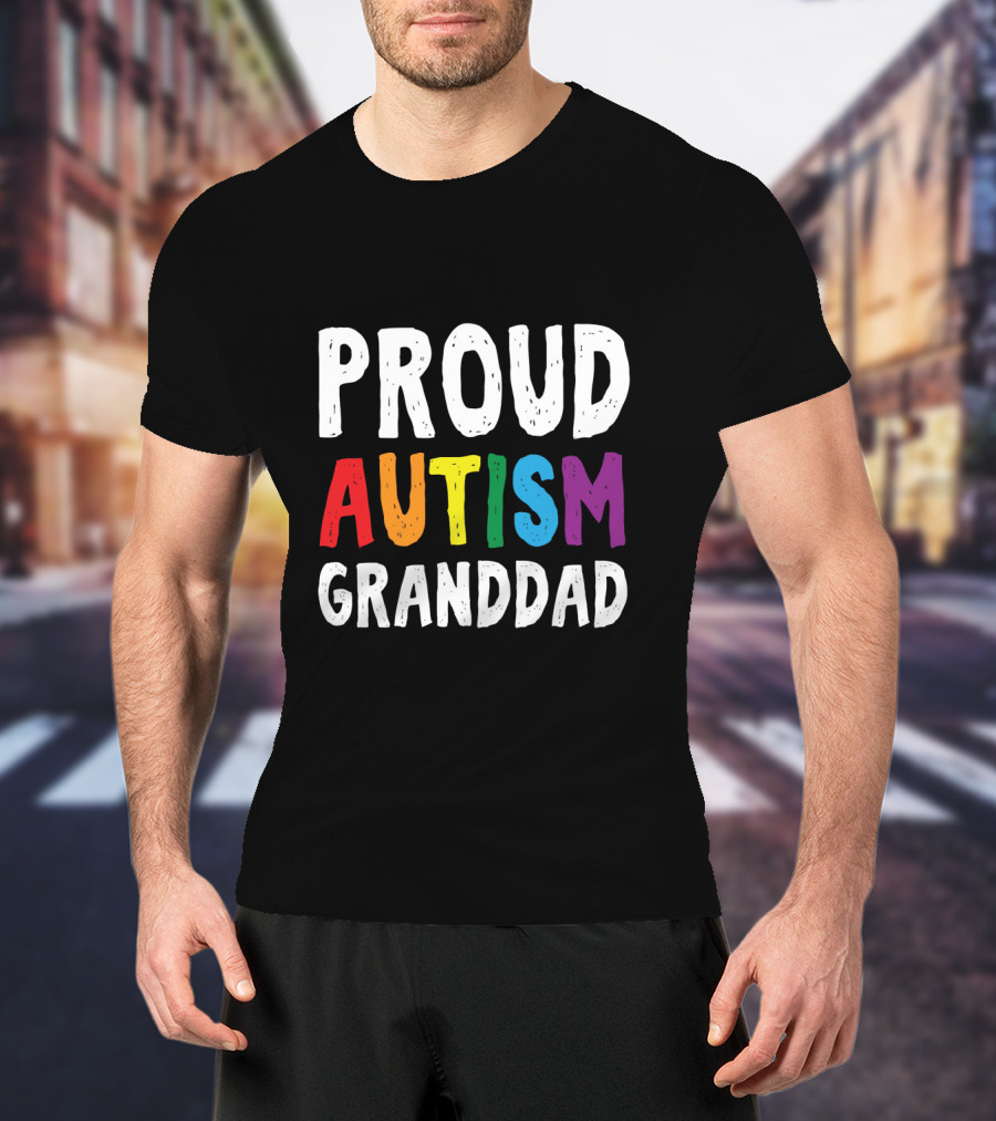 Proud Autism Granddad T-Shirt