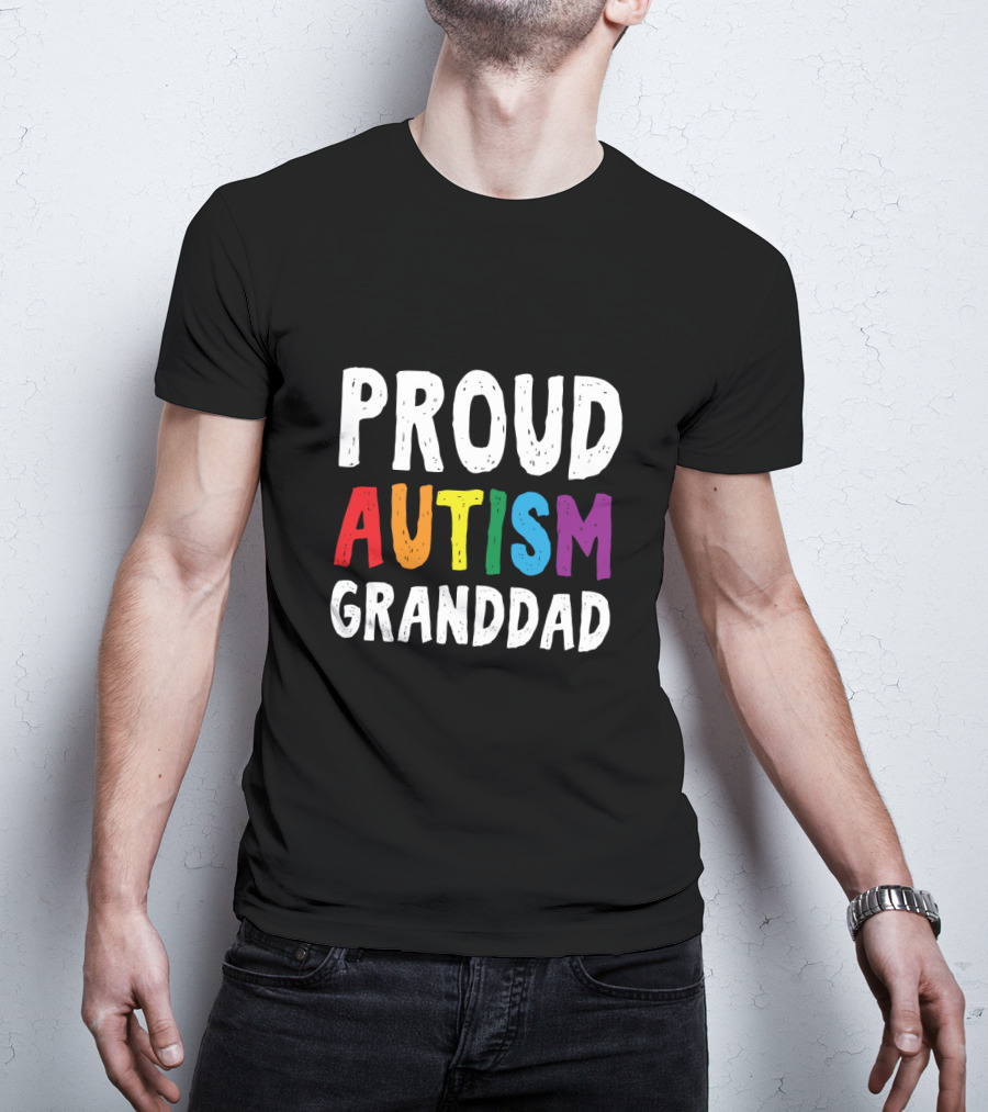 Proud Autism Granddad T-Shirt