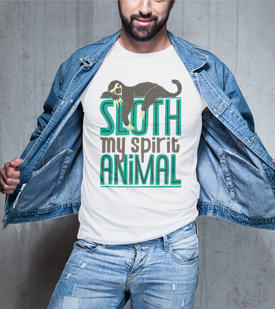 Sloth Sloth My Spirit Animal Relaxed Creature T-Shirt