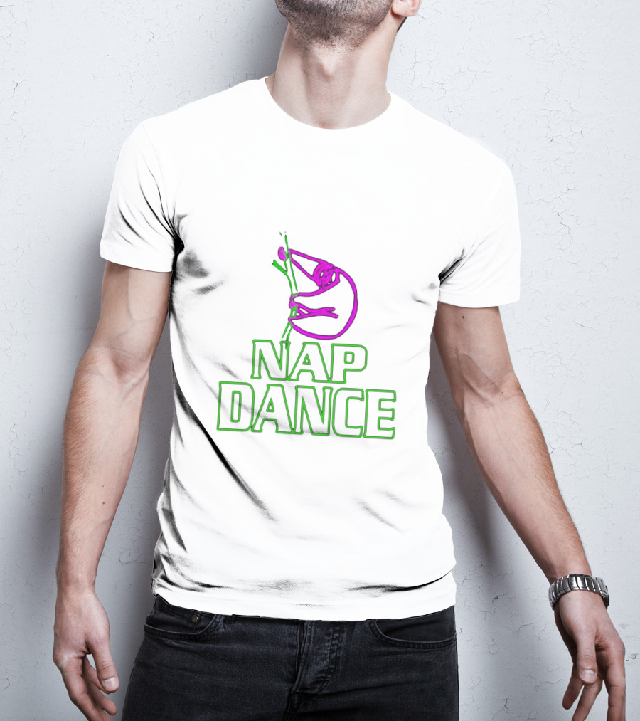 Nap Dance Neon Sign Sloth Pun T-Shirt