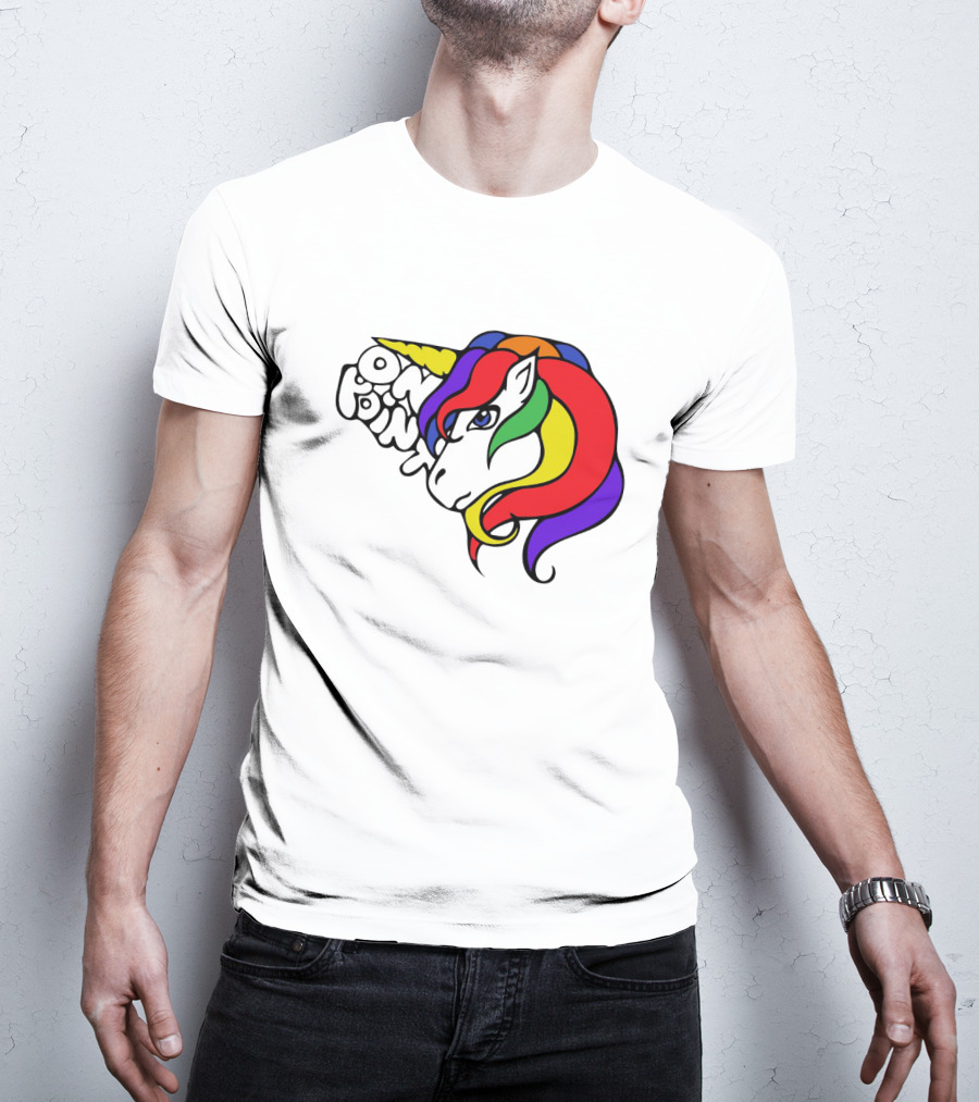 Rainbow Mane On Point Unicorn T-Shirt