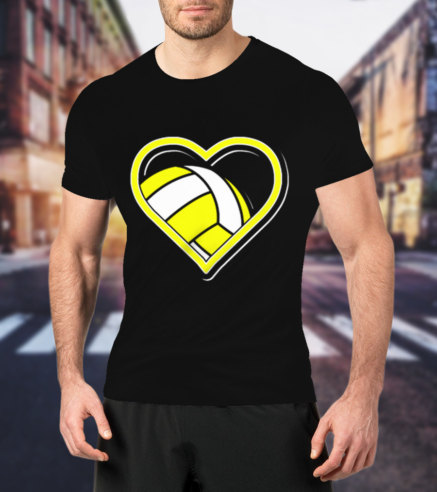 Heart-Shaped Volleyball Passion T-Shirt