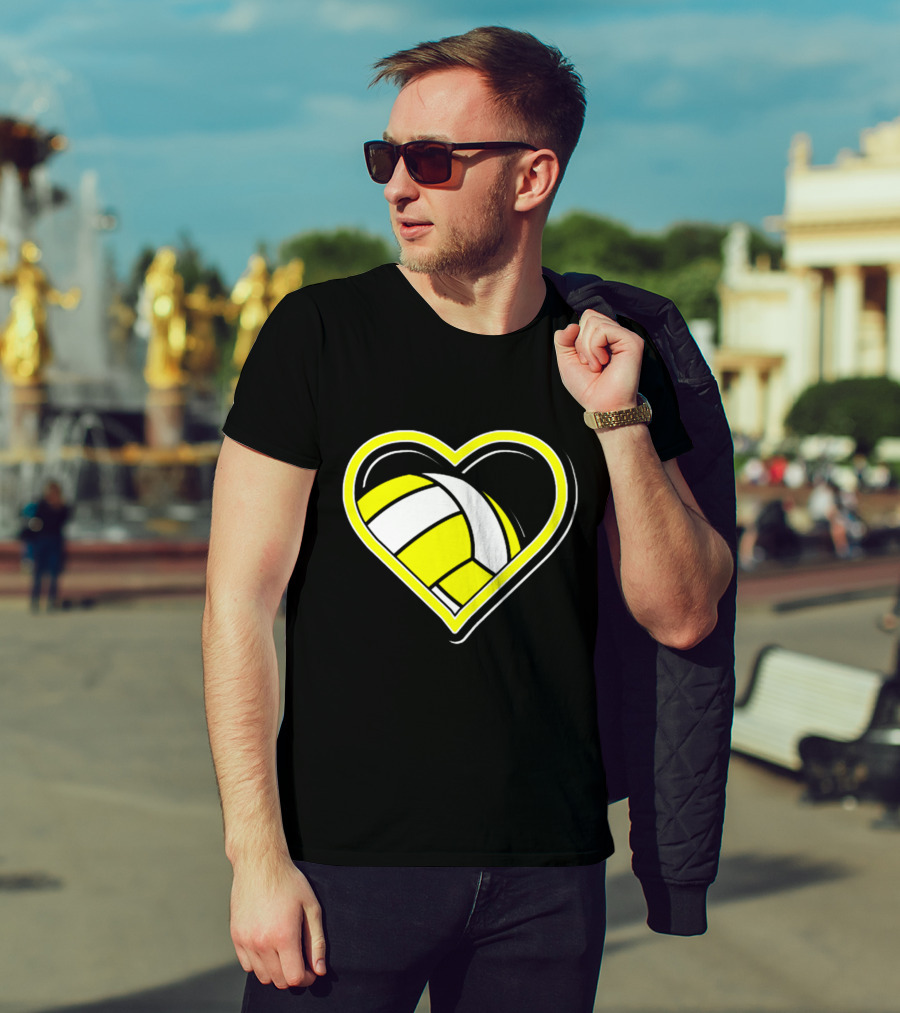 Heart-Shaped Volleyball Passion T-Shirt