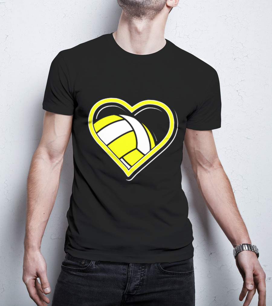 Heart-Shaped Volleyball Passion T-Shirt