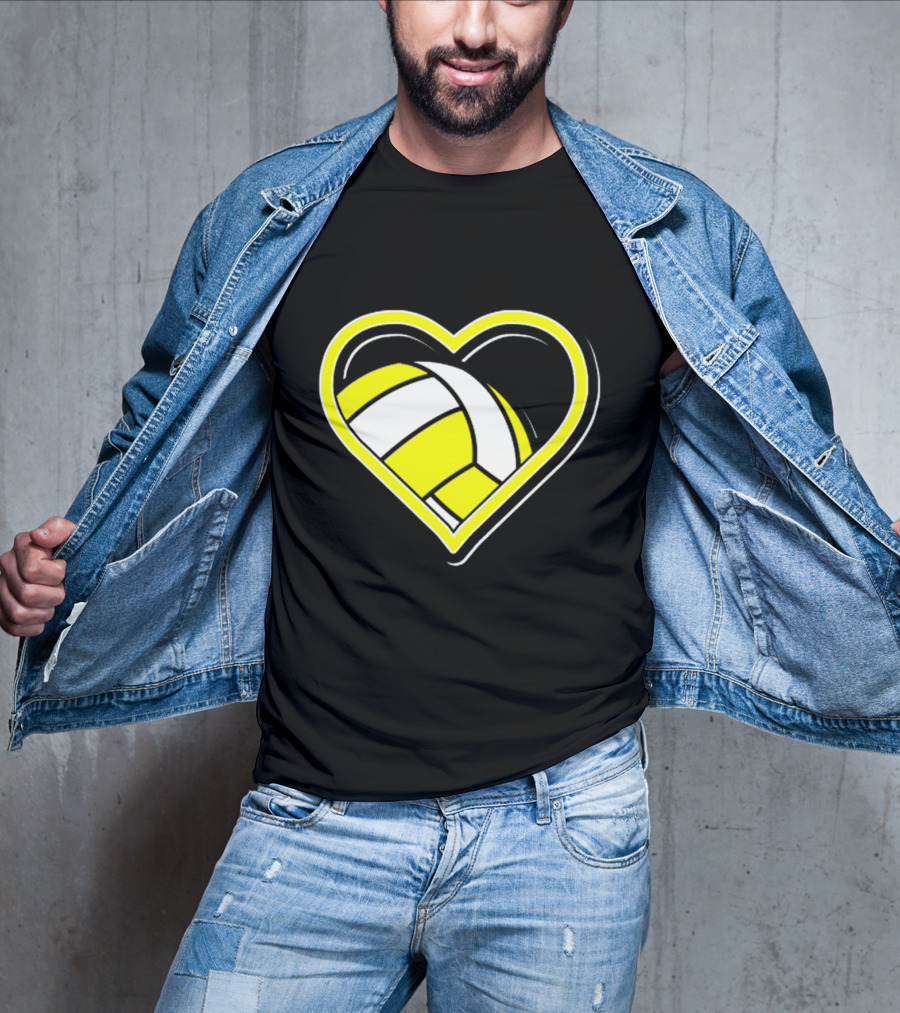 Heart-Shaped Volleyball Passion T-Shirt