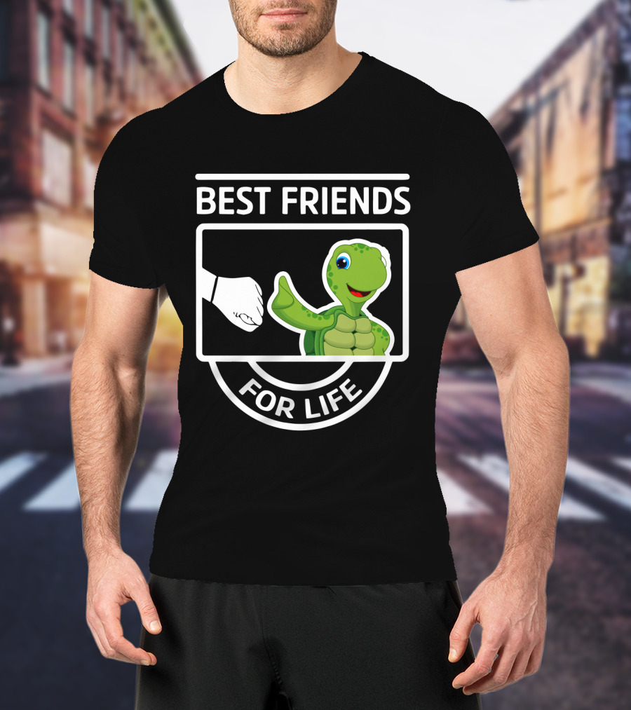 Best Friends For Life Turtle Fist Bump T-Shirt