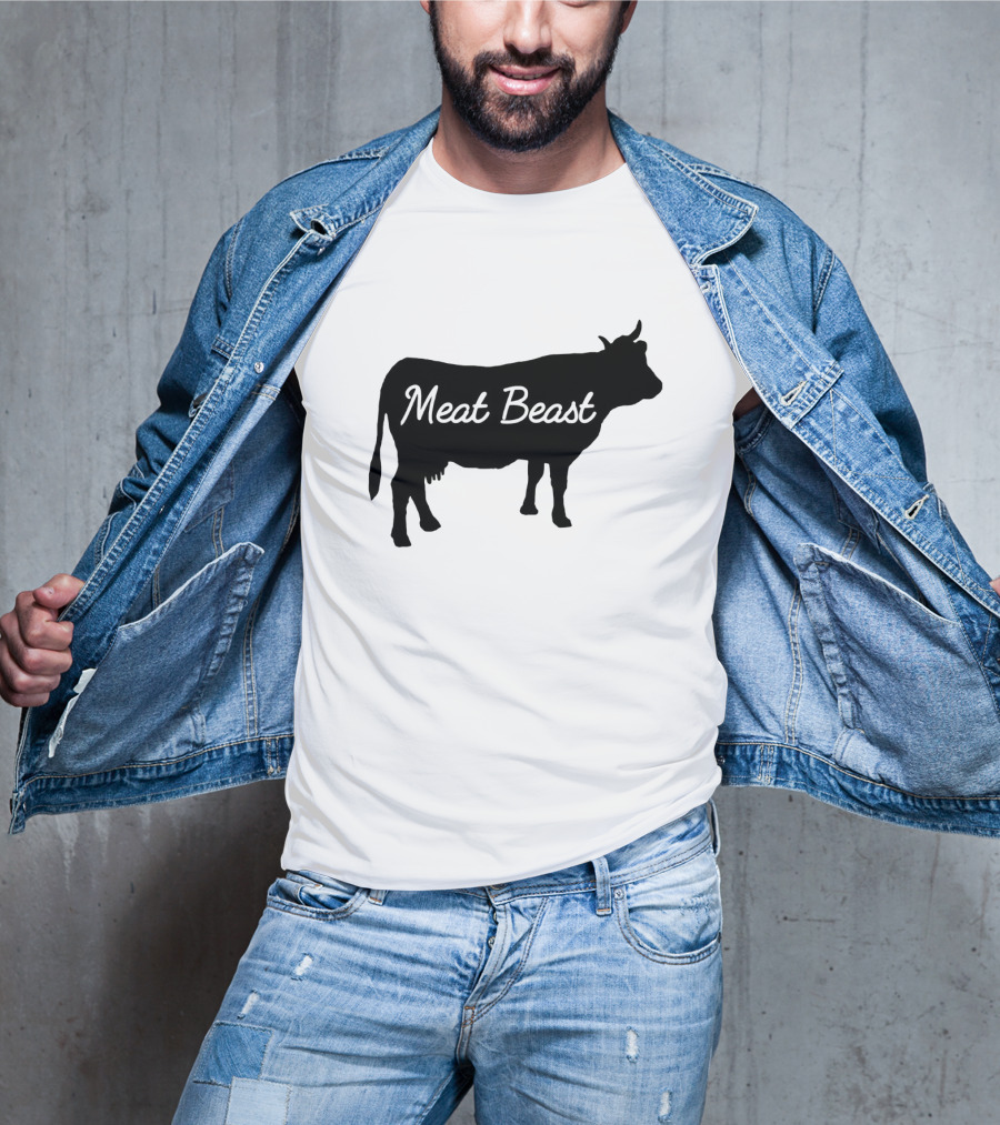 Meat Beast Bold Cow T-Shirt
