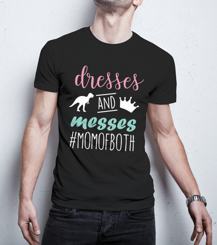 Dresses And Messes Dinosaur Crown #Momofboth T-Shirt