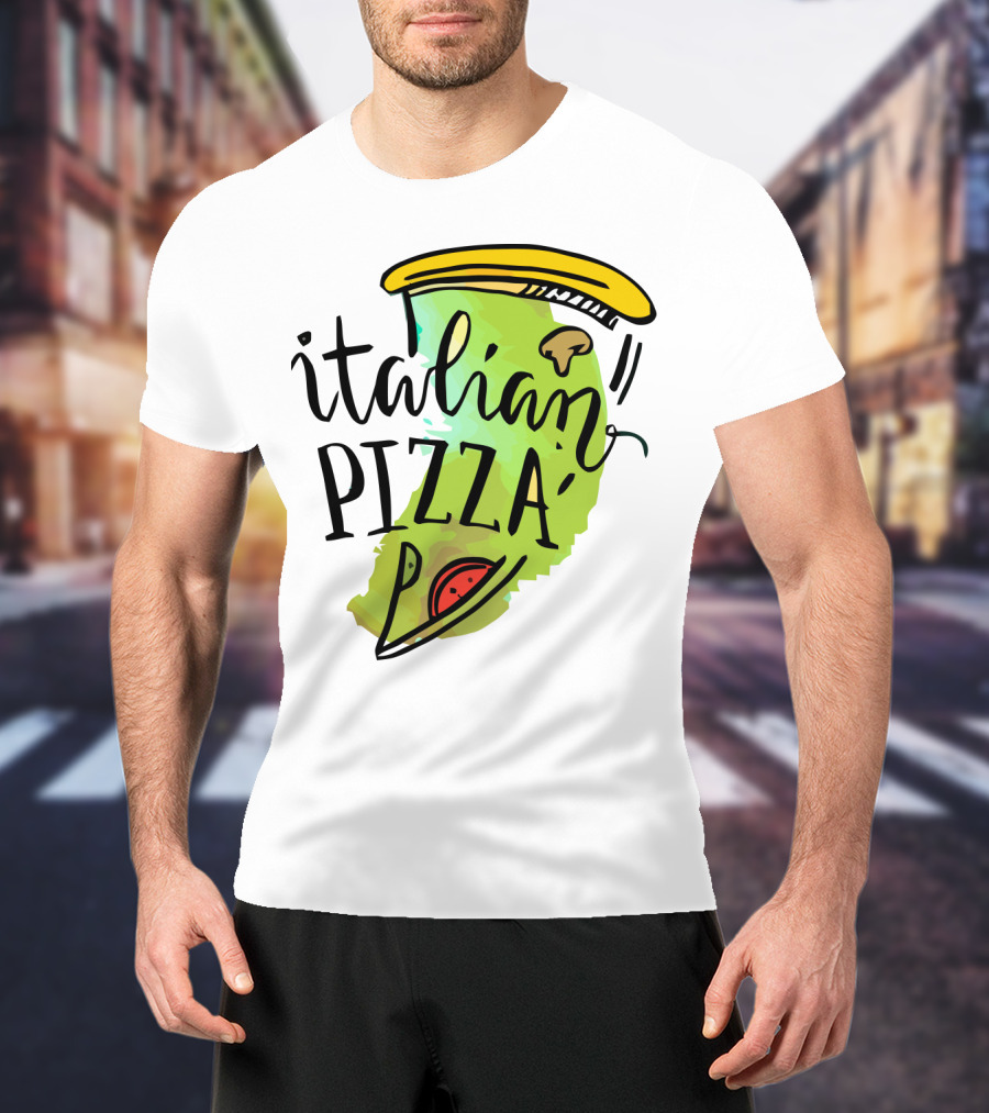 Italian Pizza Slice With Cheese And Pepperoni T-Shirt