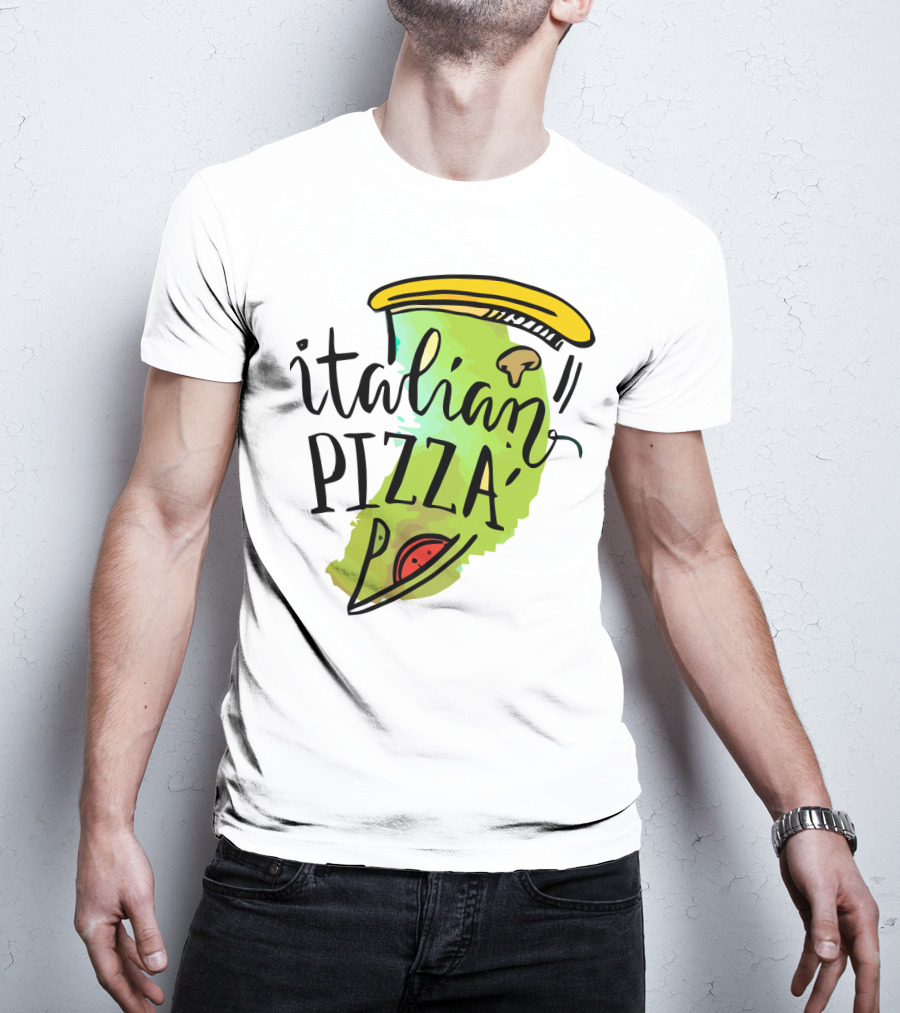 Italian Pizza Slice With Cheese And Pepperoni T-Shirt