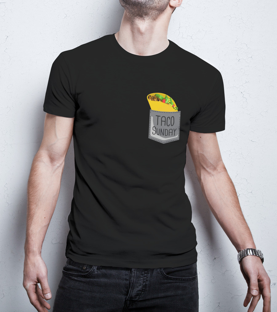 Taco Sunday In Pocket T-Shirt
