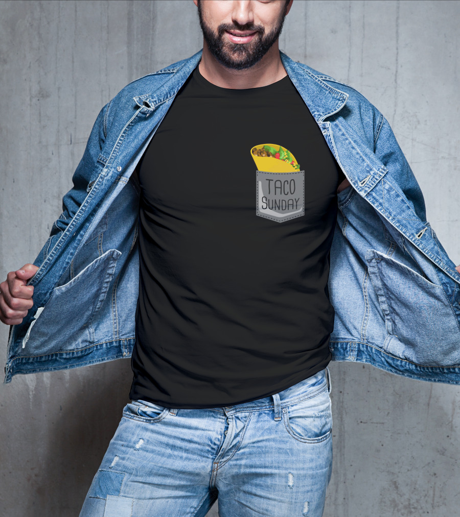 Taco Sunday In Pocket T-Shirt