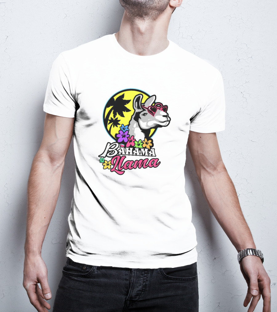 Bahama Llama Drama Alpaca America Spit T-Shirt