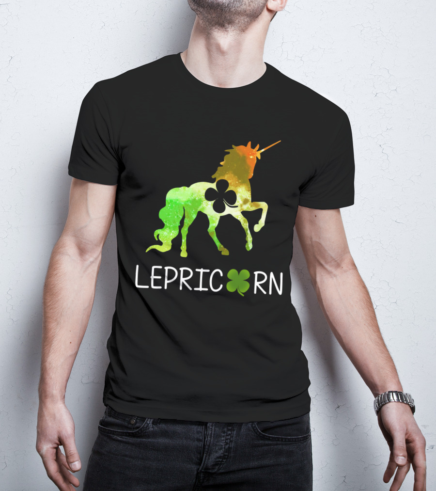 Lepricorn Shamrock Unicorn Leprechaun St. Patrick's Day T-Shirt
