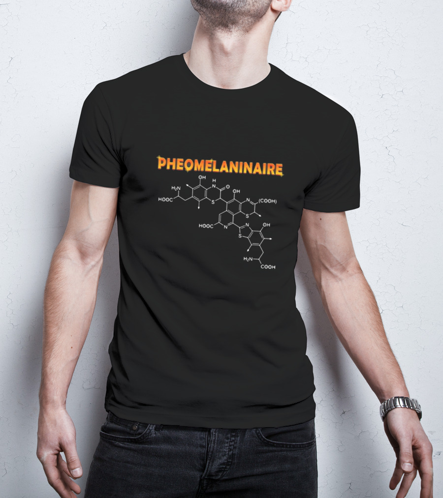 Pheomelaninaire With Chemical Structure T-Shirt