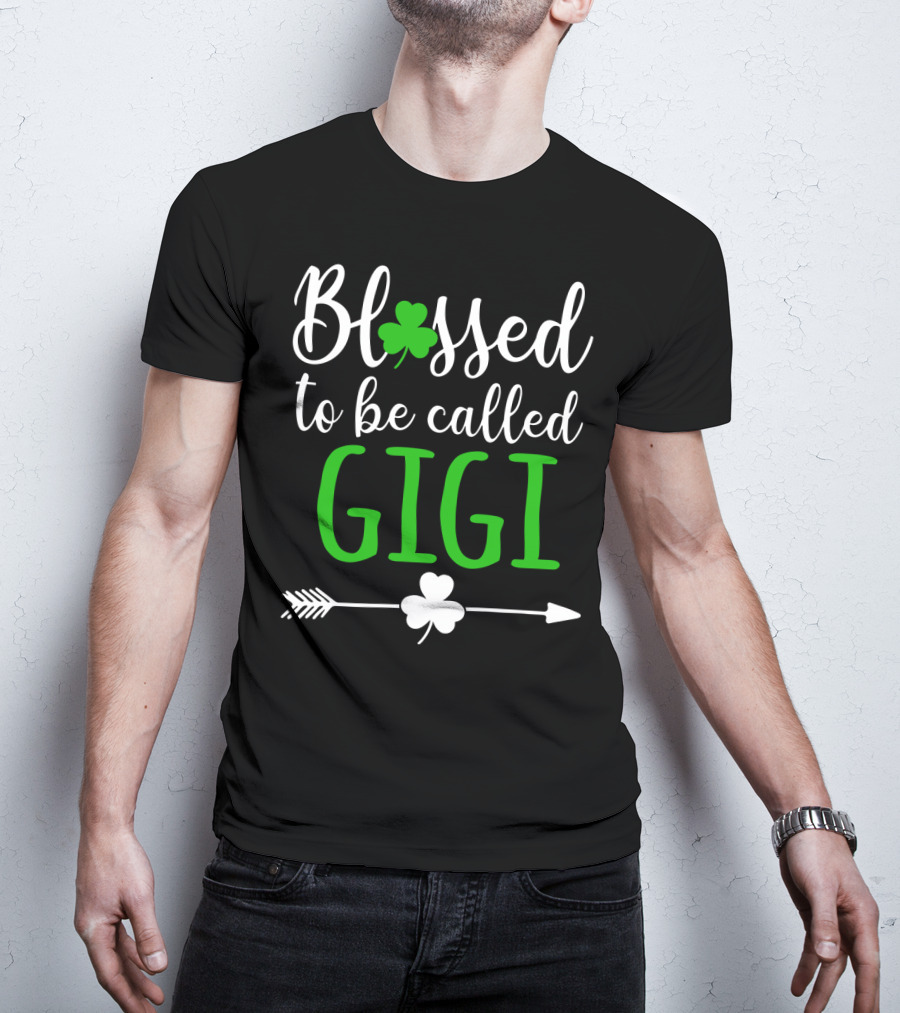 Blessed To Be Called GiGi Shamrocks Arrow T-Shirt