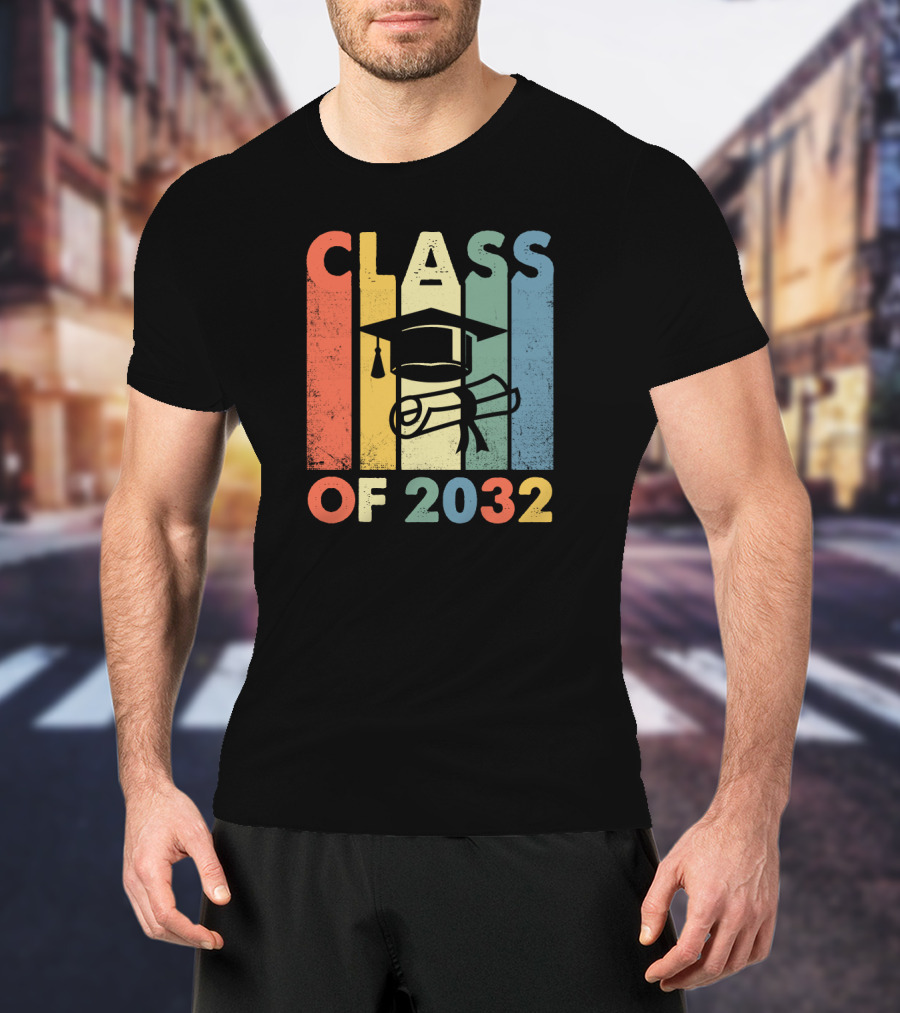 CLASS OF 2032 GRADUATION CAP AND DIPLOMA T-Shirt