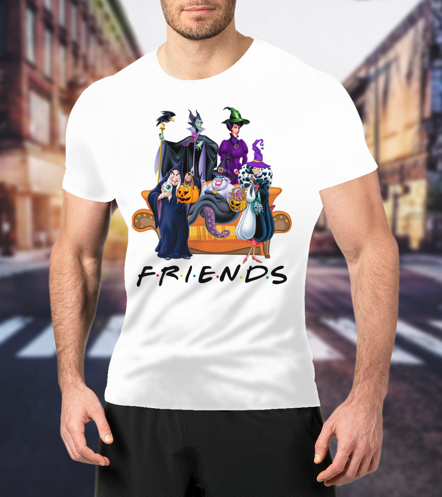 FRIENDS Halloween Villains Couch Scene T-Shirt