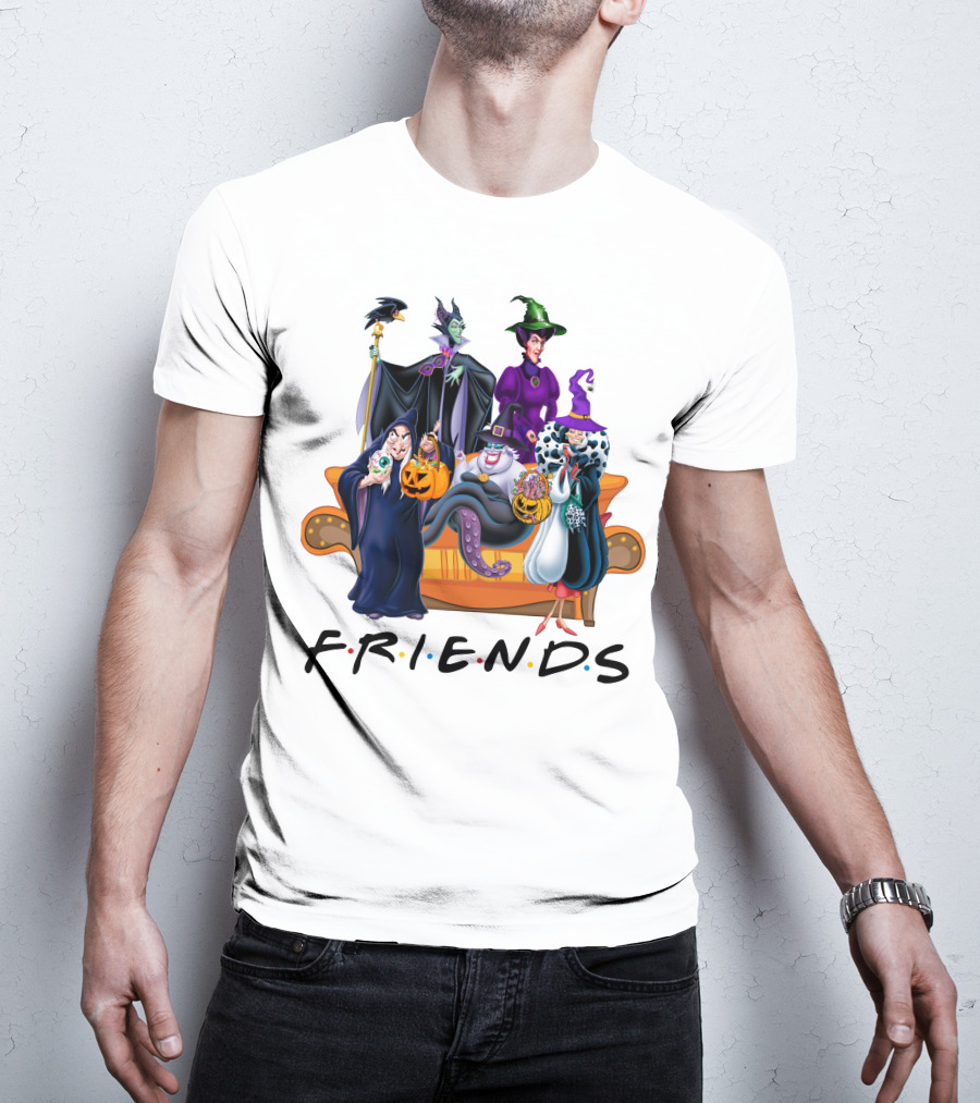 FRIENDS Halloween Villains Couch Scene T-Shirt