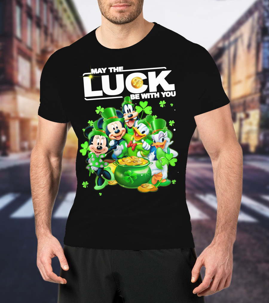 May The Luck Be With You Mickey N Friends T-Shirt