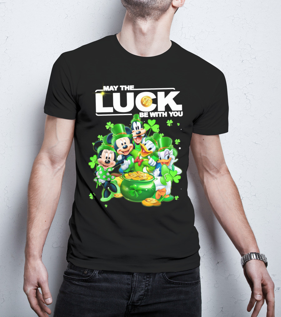 May The Luck Be With You Mickey N Friends T-Shirt