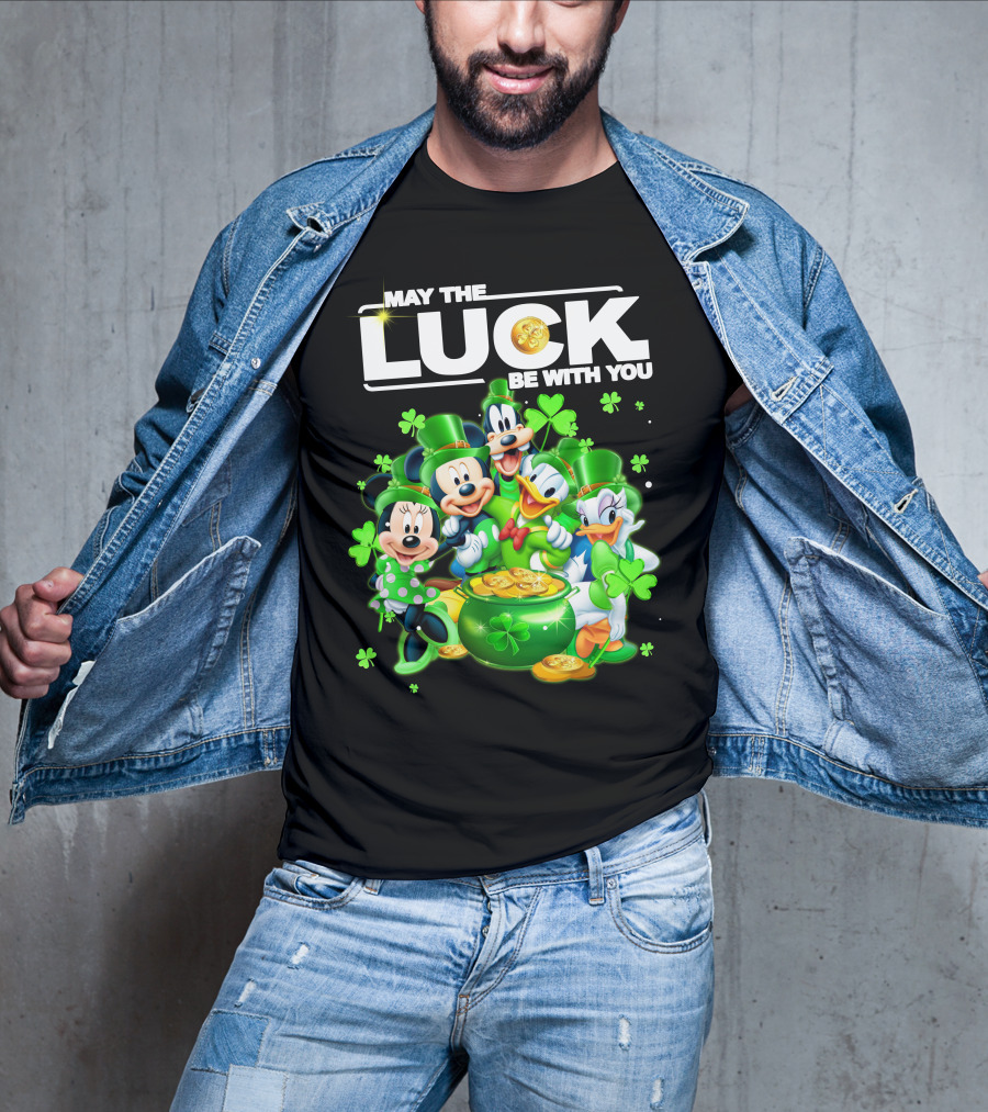 May The Luck Be With You Mickey N Friends T-Shirt