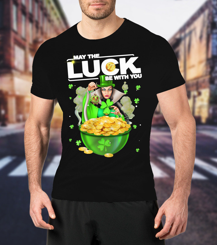 May The Luck Be With You Evil Queen Gold Coins T-Shirt