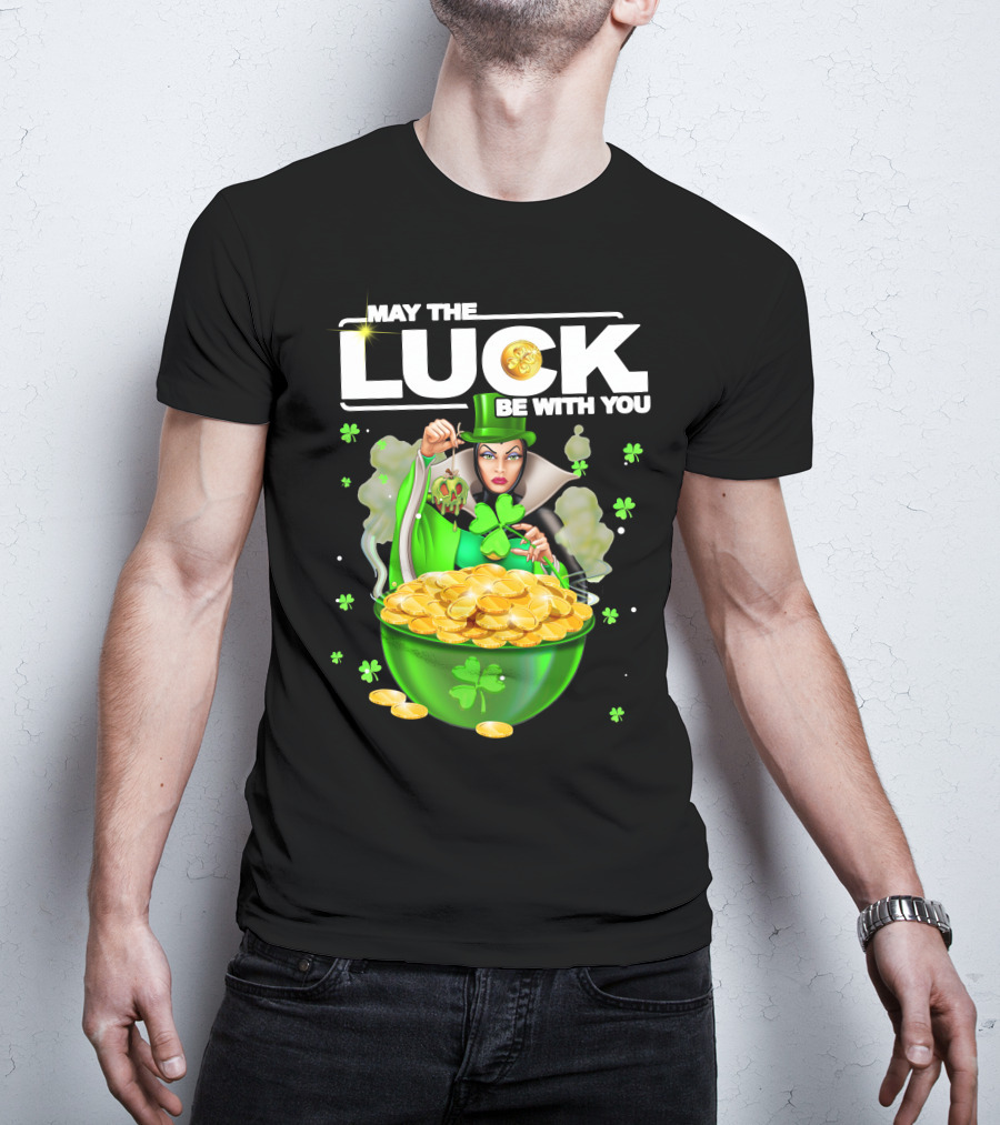 May The Luck Be With You Evil Queen Gold Coins T-Shirt
