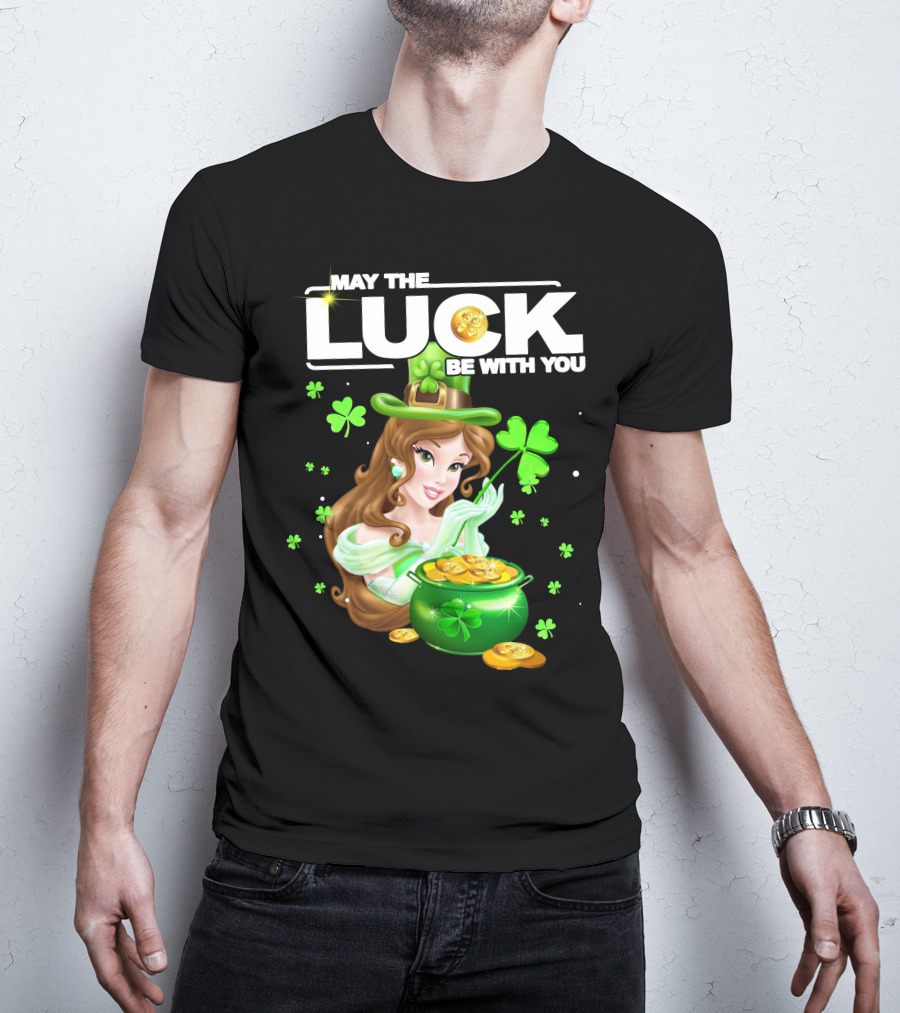 May The Luck Be With You St. Patrick's Day Princess With Pot Of Gold T-Shirt