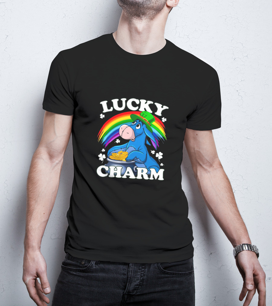 Lucky Charm Eeyore Rainbow Coins T-Shirt
