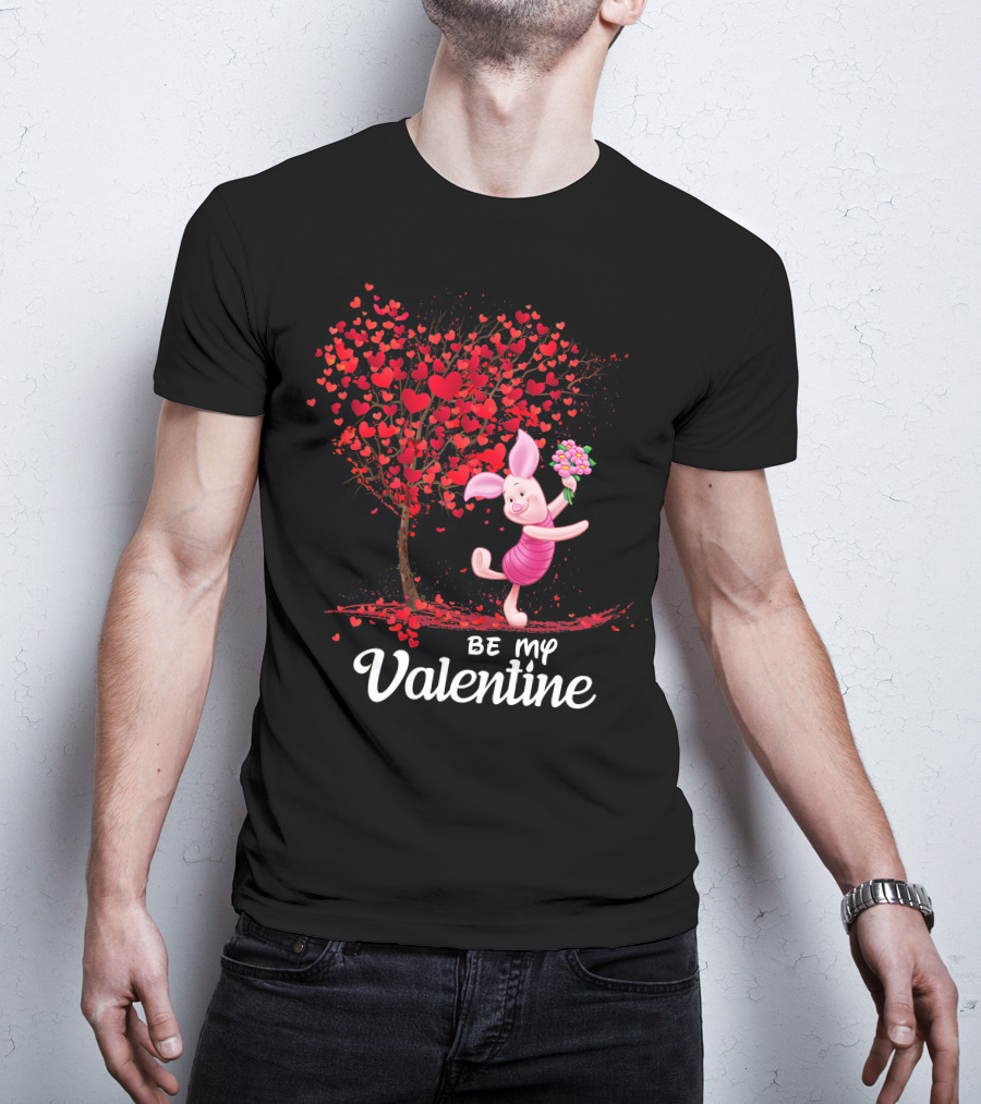 Pidlet Valentine Be My Valentine Red Heart Tree T-Shirt