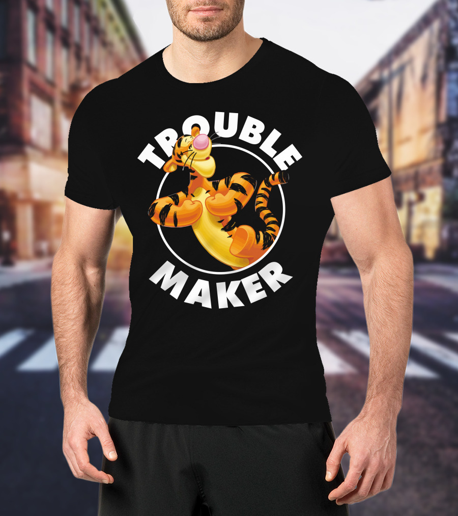 Tigger Trouble Maker Circle Pose Adventures T-Shirt