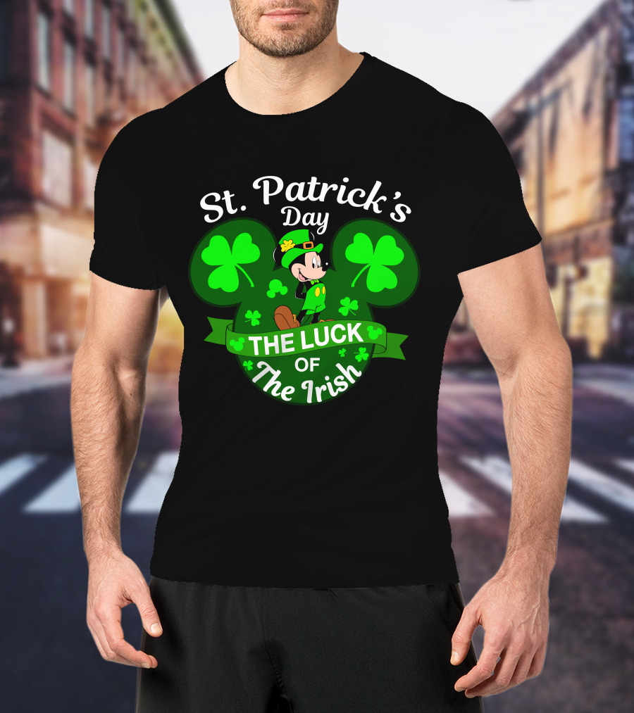 St. Patrick's Day Mickey The Luck Of The Irish T-Shirt