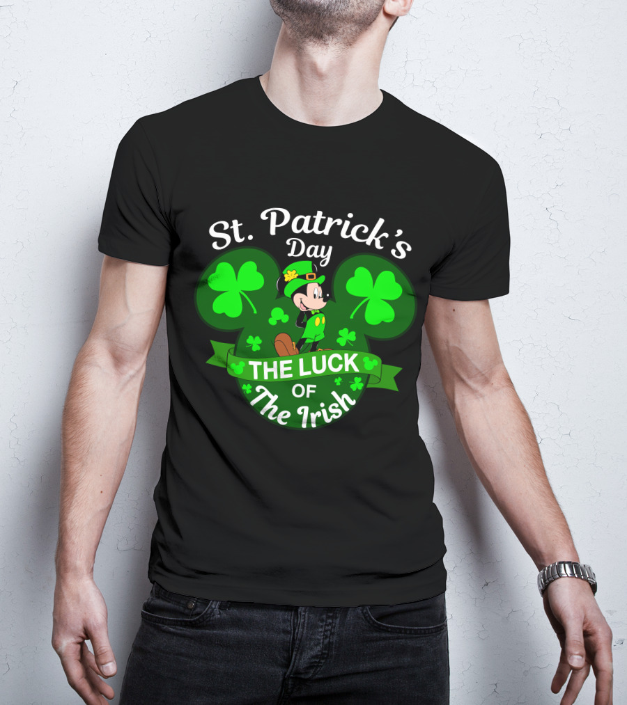 St. Patrick's Day Mickey The Luck Of The Irish T-Shirt
