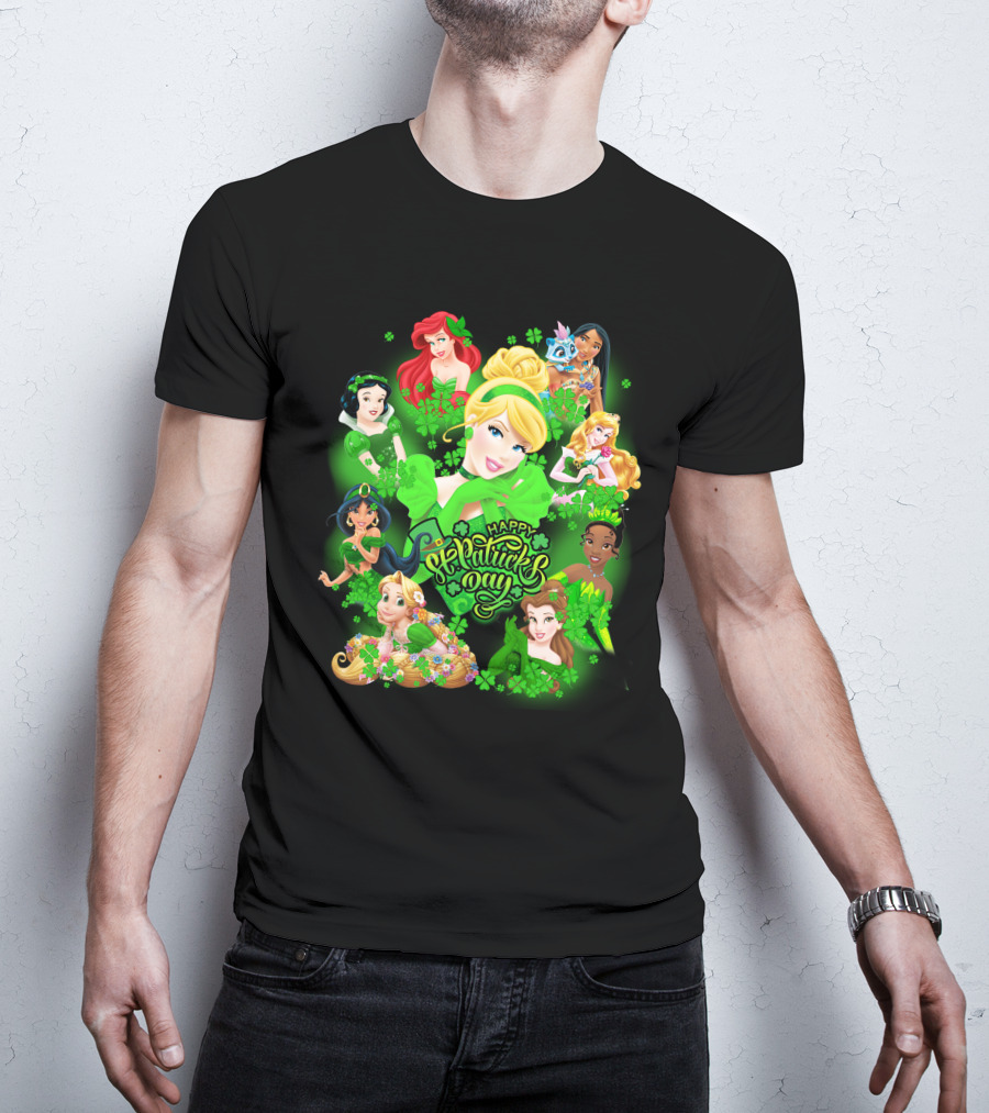 Happy St. Patrick's Day Disney Princesses T-Shirt