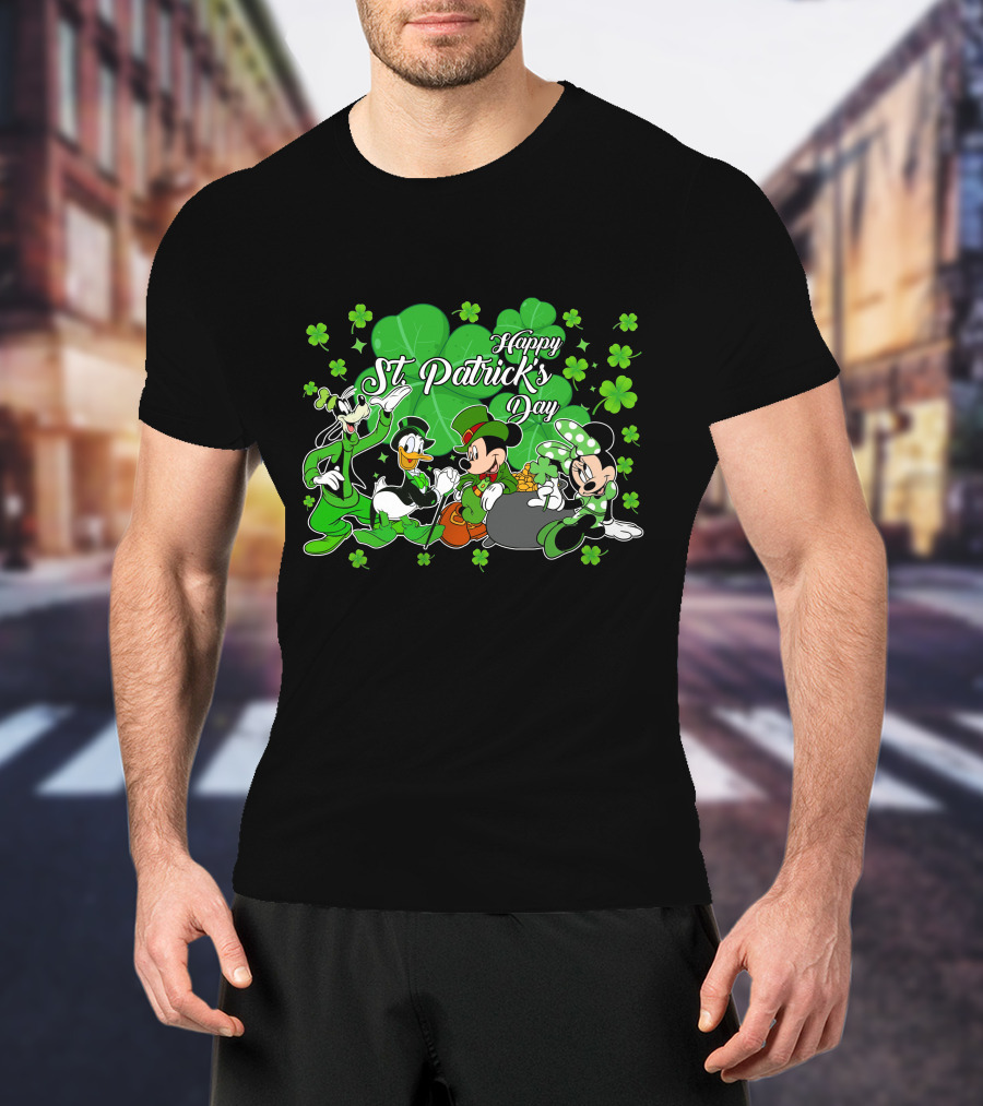 Happy St. Patrick's Day Mickey And Friends T-Shirt